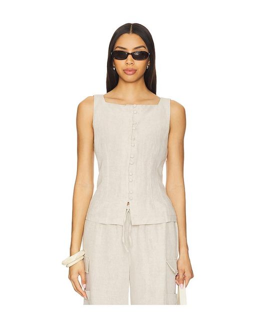 Top Sin Mangas Formoso En Color Gris Talla En Ciao Lucia de color Natural