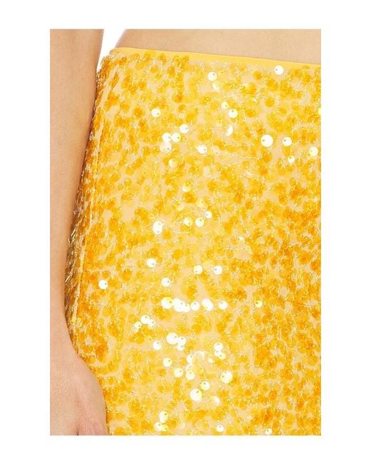 Camila Coelho Yellow Solena Mini Skirt