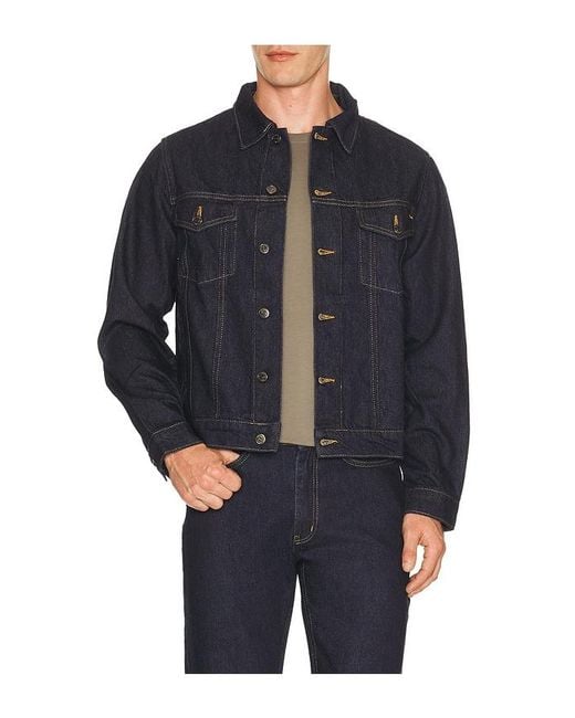 Percival Blue Western Trucker Jacket for men
