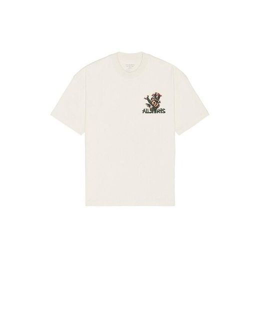 AllSaints Natural Cacti Tee for men