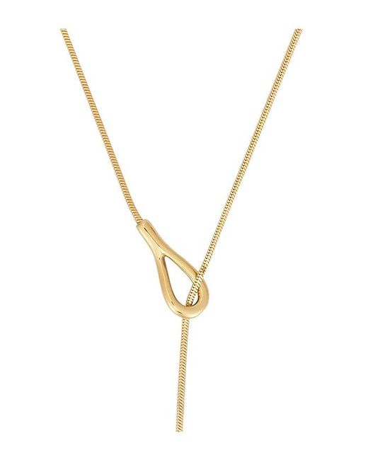 Shashi Metallic Elliot Lariat Necklace