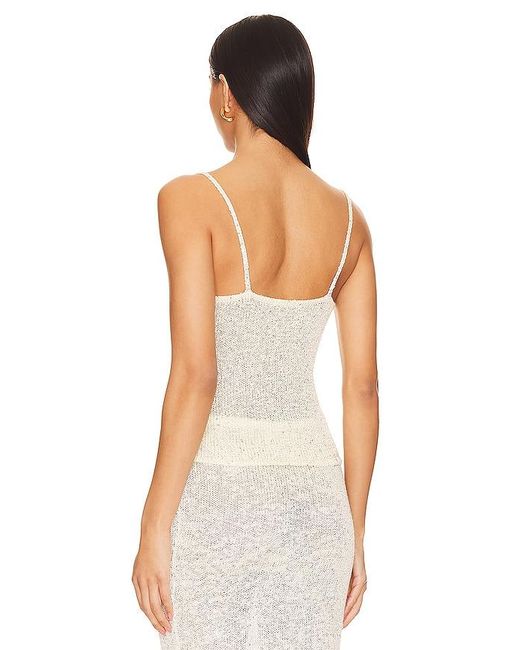 Asta Resort White Carolina Camisole