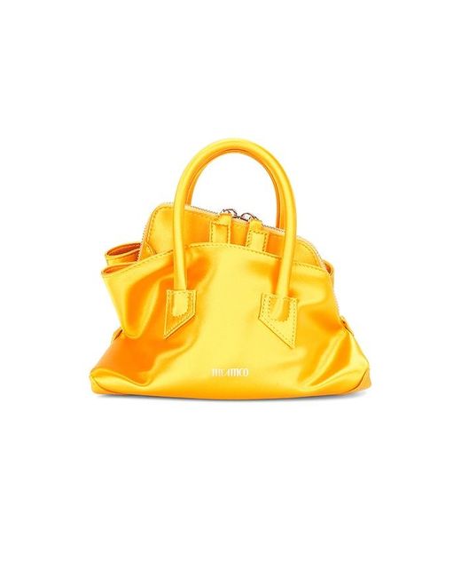 The Attico Yellow La Passeggiata Mini Top Handle Bag
