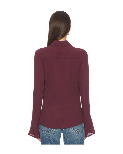 Free People Purple Melrose Top