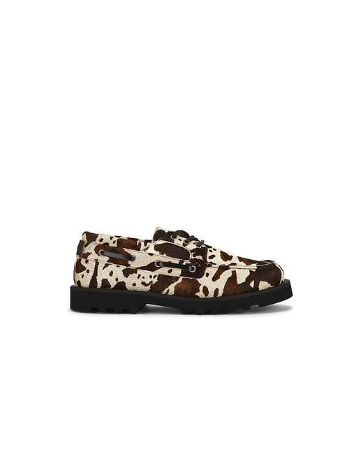 AllSaints Black Skiff Boat Shoe for men