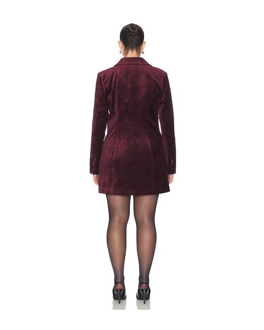 GOOD AMERICAN Red Velvet Exec Dress