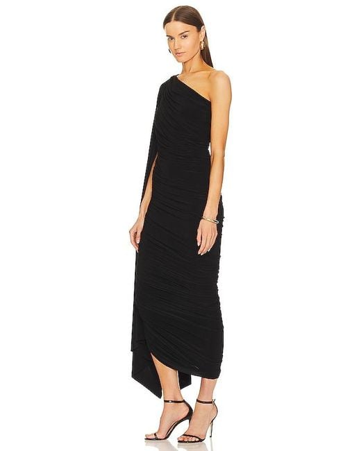 Norma Kamali Black Diana Gown W/ Sleeve