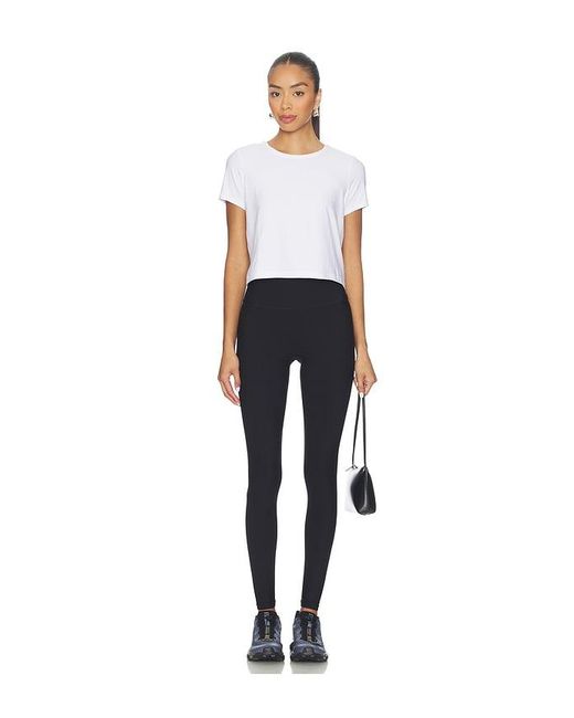 Beyond Yoga White Featherweight Supreme Cropped Tee