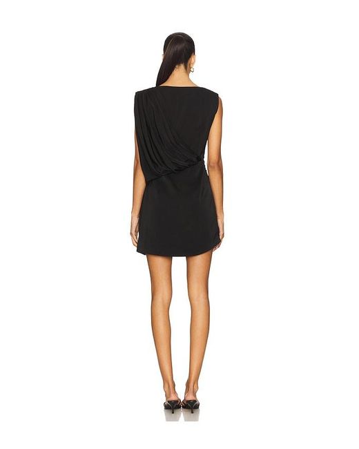 Elliatt Black Brigid Asymmetrical Mini Dress