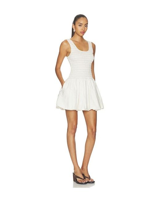 Pistola White Ilona Bubble Hem Dress