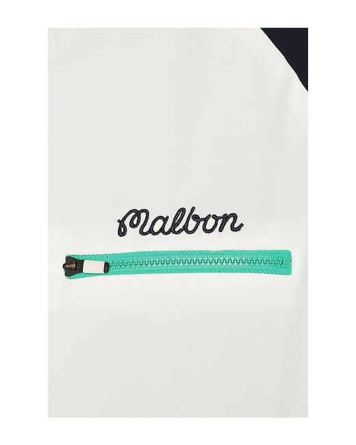 Malbon White Marina Windshirt for men
