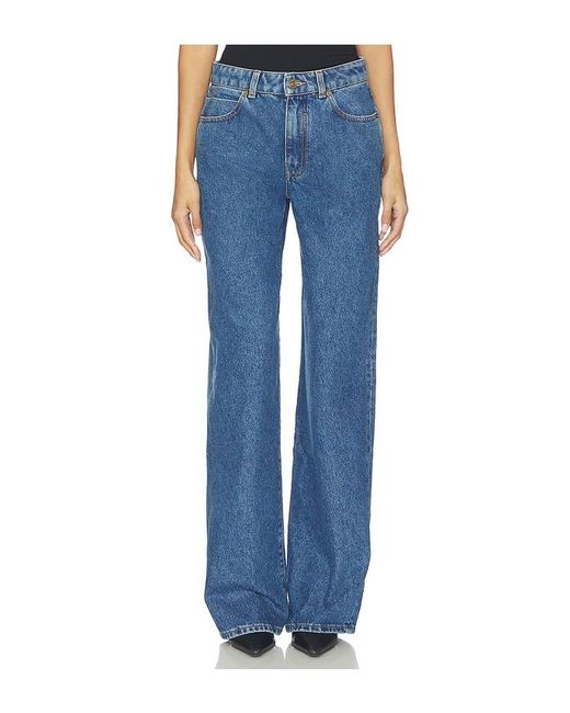 Balmain Blue Denim Straight Leg