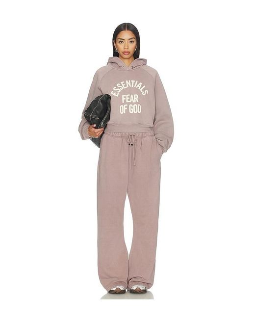 Fear Of God Multicolor Campus 90's Cropped Raglan Hoodie