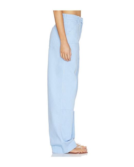 Mother Blue The Bee's Knees Stud Finder Sneak Jeans
