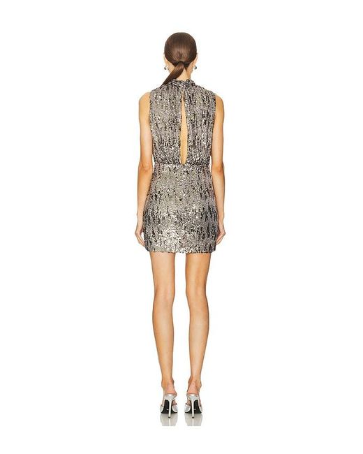 Line & Dot Natural Cache Mini Dress