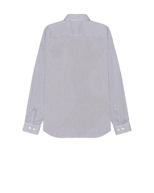 Theory Gray Irving Long Sleeve Shirt for men