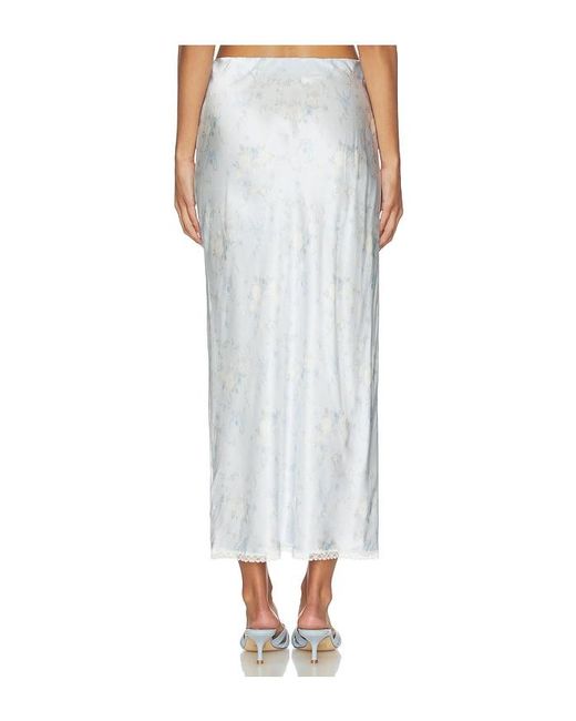 LoveShackFancy White Kalo Skirt
