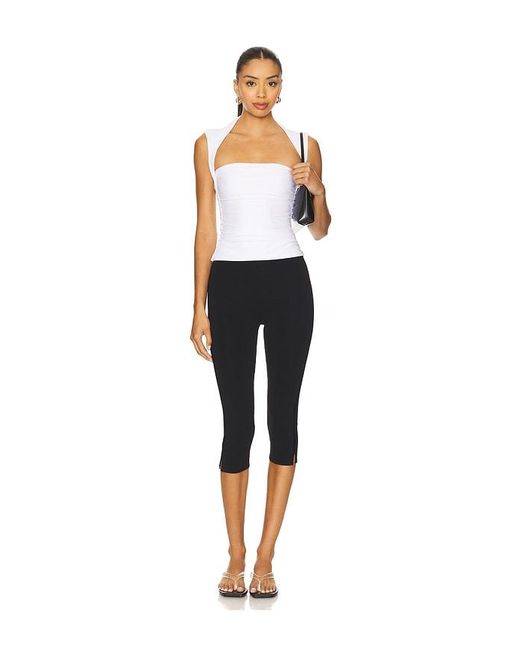 Amanda Uprichard White X Revolve Short Sleeve Momo Top