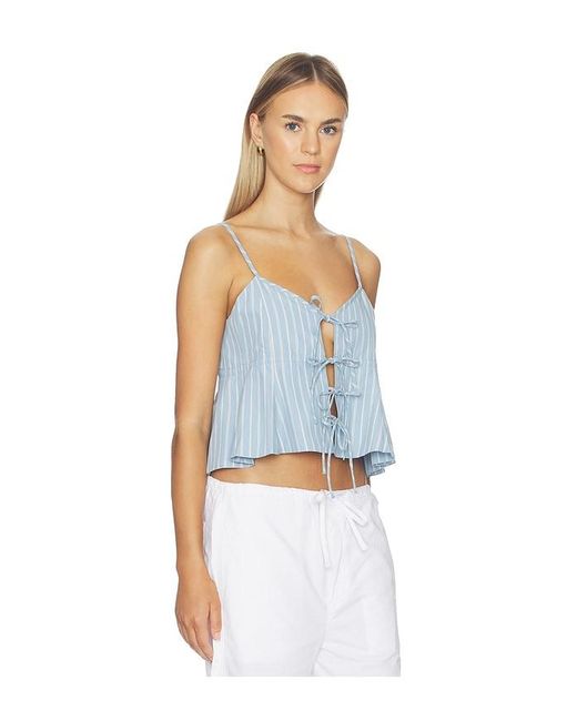 Citizens of Humanity Blue Larissa Tie Front Cami
