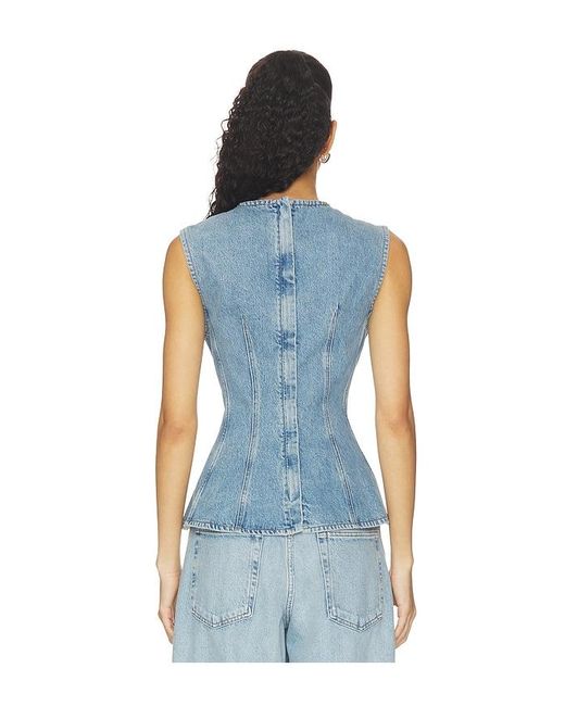 Agolde Blue Corbin Shell Top