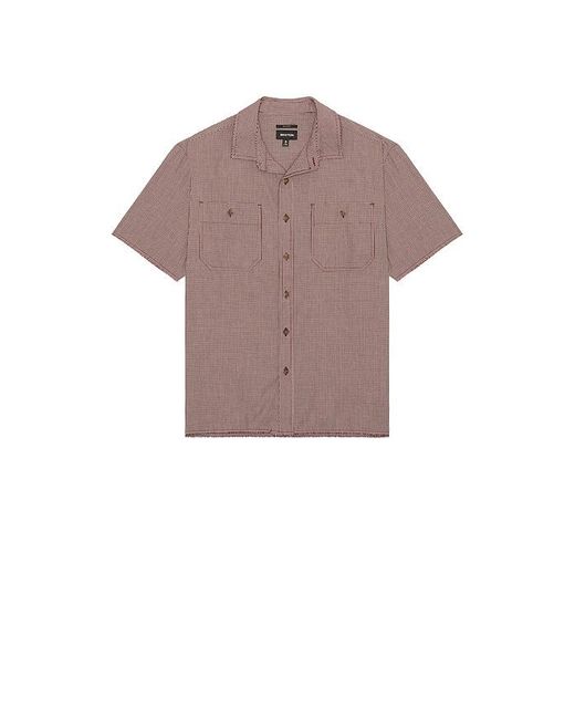 Brixton Multicolor Micro Plaid Relaxed Short Sleeve Shirt for men