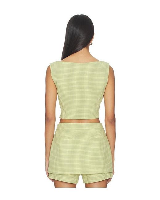 Line & Dot Green Shea Top