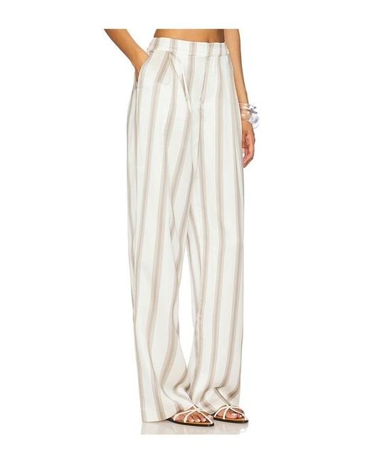 SER.O.YA White Marlowe Satin Pant