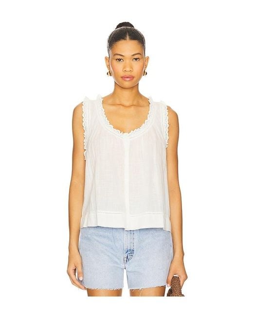 The Great White Vignette Top