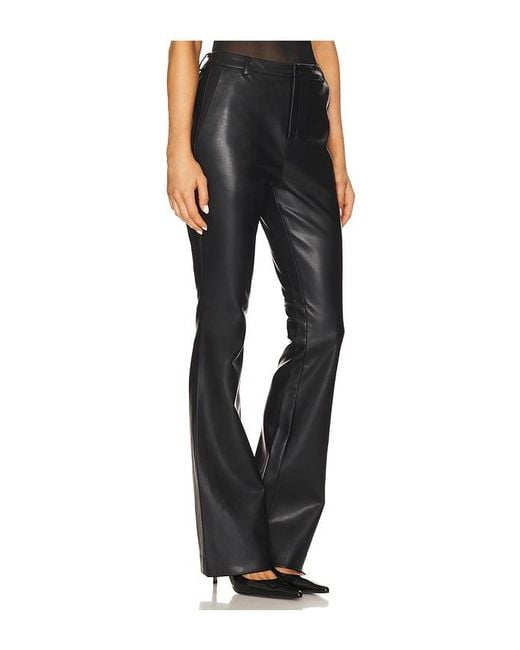 SER.O.YA Black Ronja Faux Leather Trouser