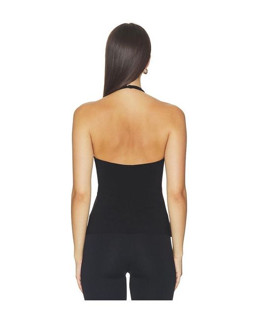 Norma Kamali Black X Lifestyle Halter Top