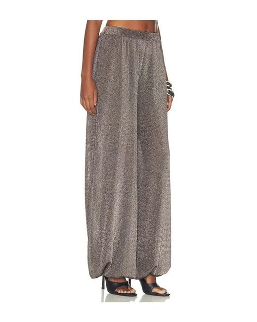 SER.O.YA Brown Esmerelda Metallic Knit Pant