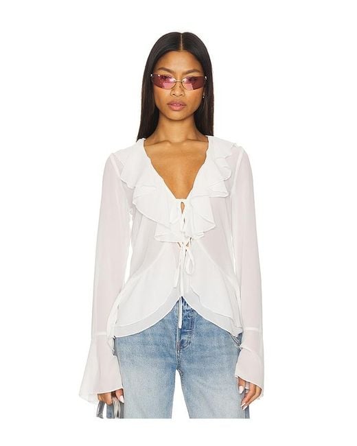 MORE TO COME White Alisia Top