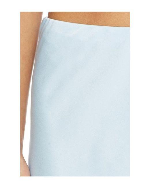 Bardot Blue X Revolve Elisan Lace Satin Midi Skirt