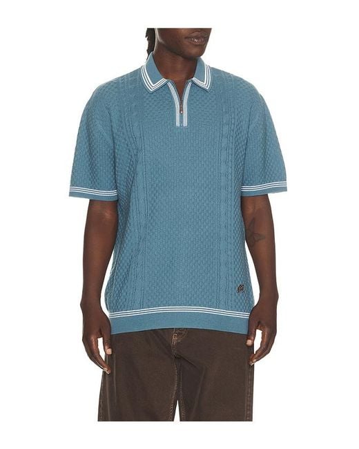 Malbon Blue Navarro Polo for men