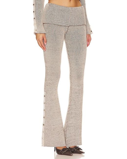 Jaded London Natural Plated Popper Trouser
