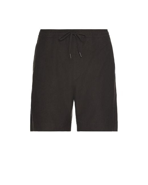 Theory Black Soft Terry Sweatshorts for men