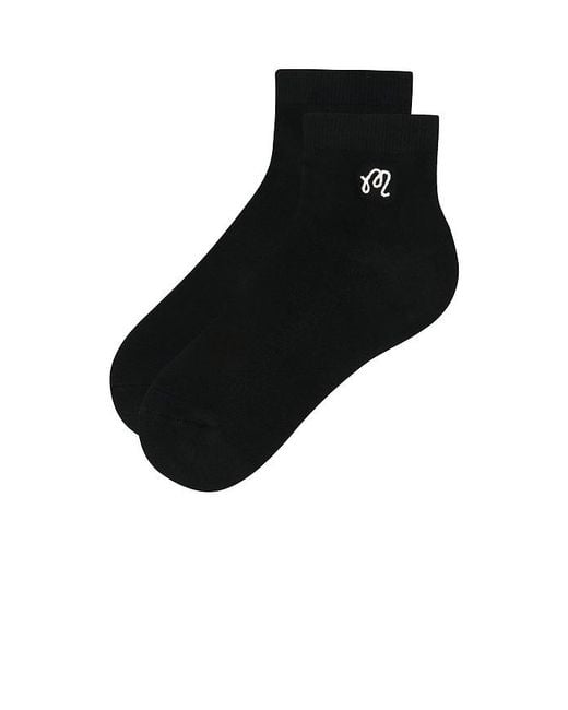 Malbon Black Capri Ankle Sock