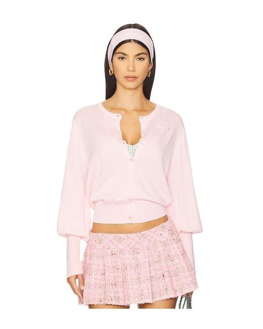Nii HAI Pink The Long Bubble Cardi