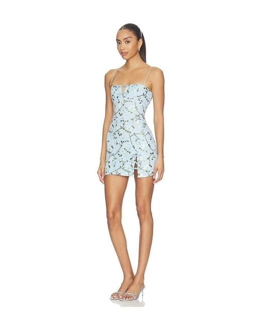 MAJORELLE Blue Lucia Mini Dress