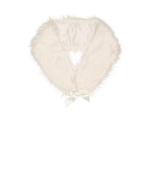 LoveShackFancy White Charla Stole