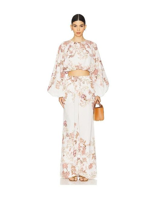 Hemant & Nandita White Pull On Pant