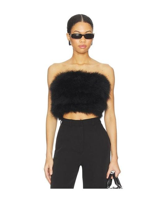 GIUSEPPE DI MORABITO Black Strapless Top