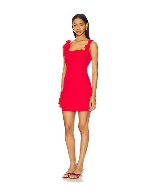 Elliatt Red Trompe Mini Dress