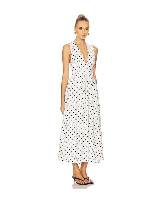 WeWoreWhat White Button Front Scallop Dress