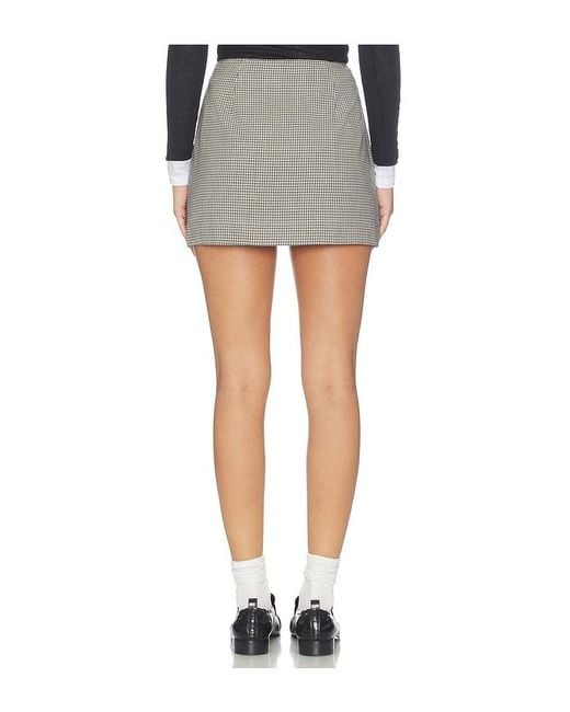 Rag & Bone Gray Piper Wool Skirt