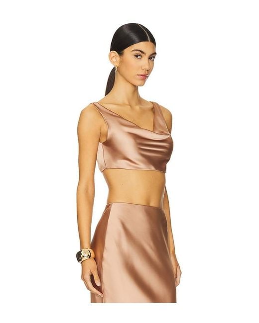 Norma Kamali Natural Maria Cropped Top