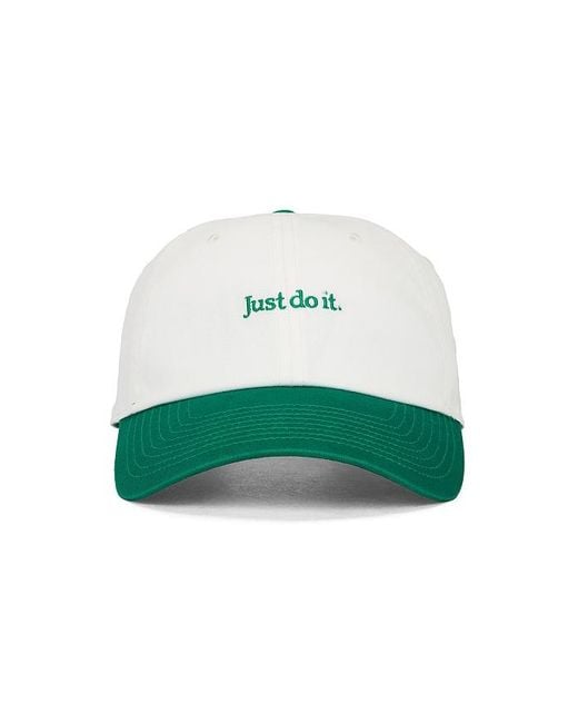 Nike Green Unstructured Just Do It Cap for men