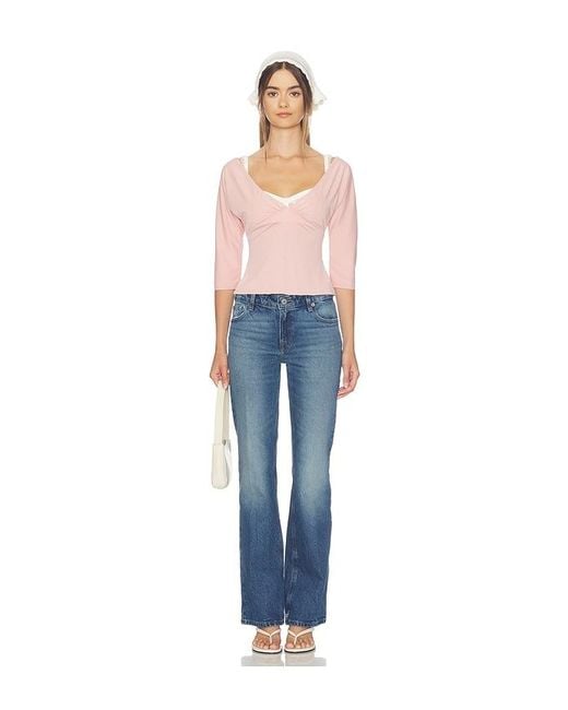 GOOD AMERICAN Blue Vintage Low Rise Bootcut Jean
