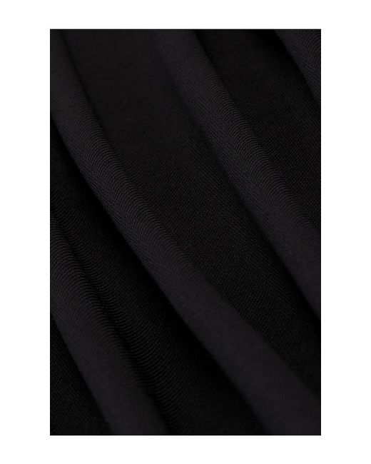 HAELO Black Corseted Drape Dress