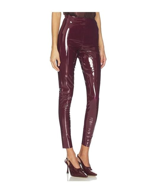 Commando Red Faux Patent Leather Legging
